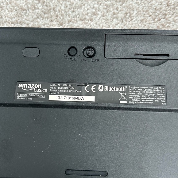 AmazonBasics Bluetooth Keyboard with Mini Travel Stand for Android Devices - Picture 2 of 5